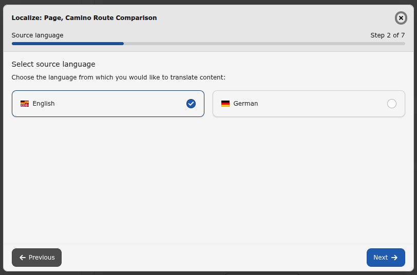 Select source language