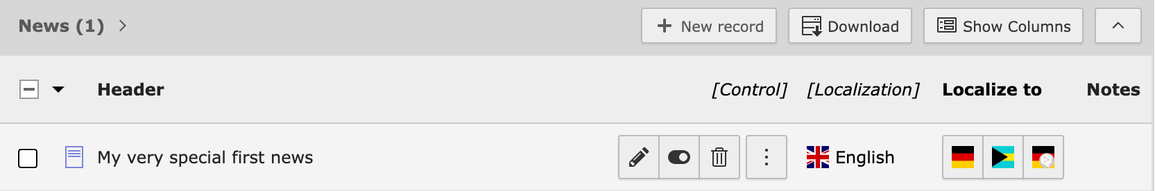 Translation button for tx_news, one language not available in DeepL