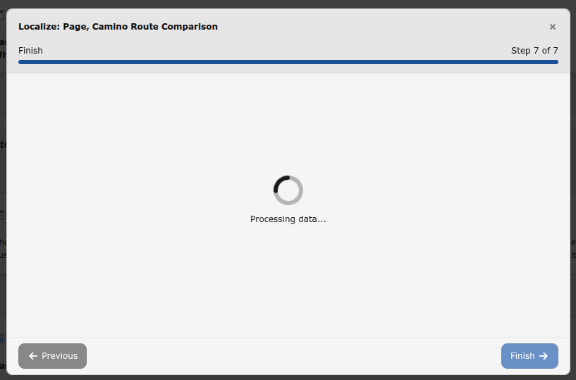 Localization is in progress