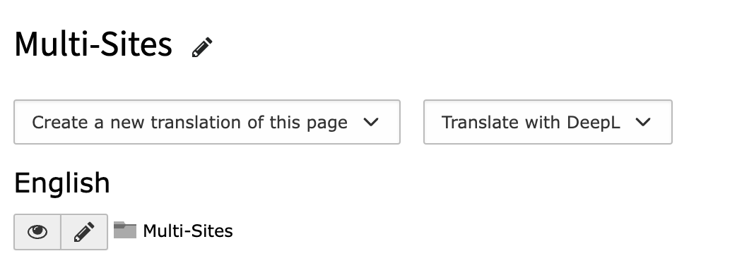 Dropdown for DeepL translation