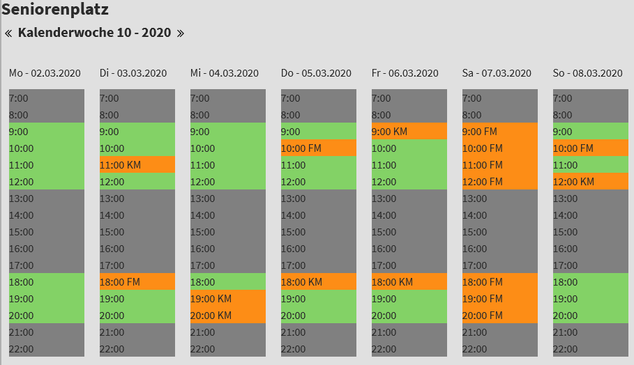 New Week Calendar