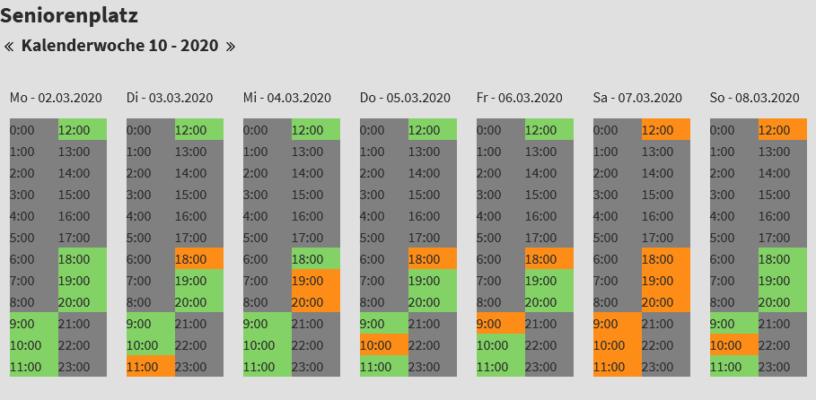 Week Calendar
