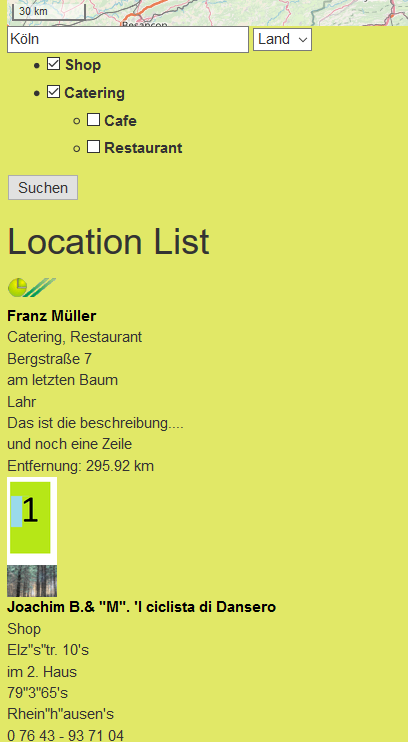 Ajax Search List
