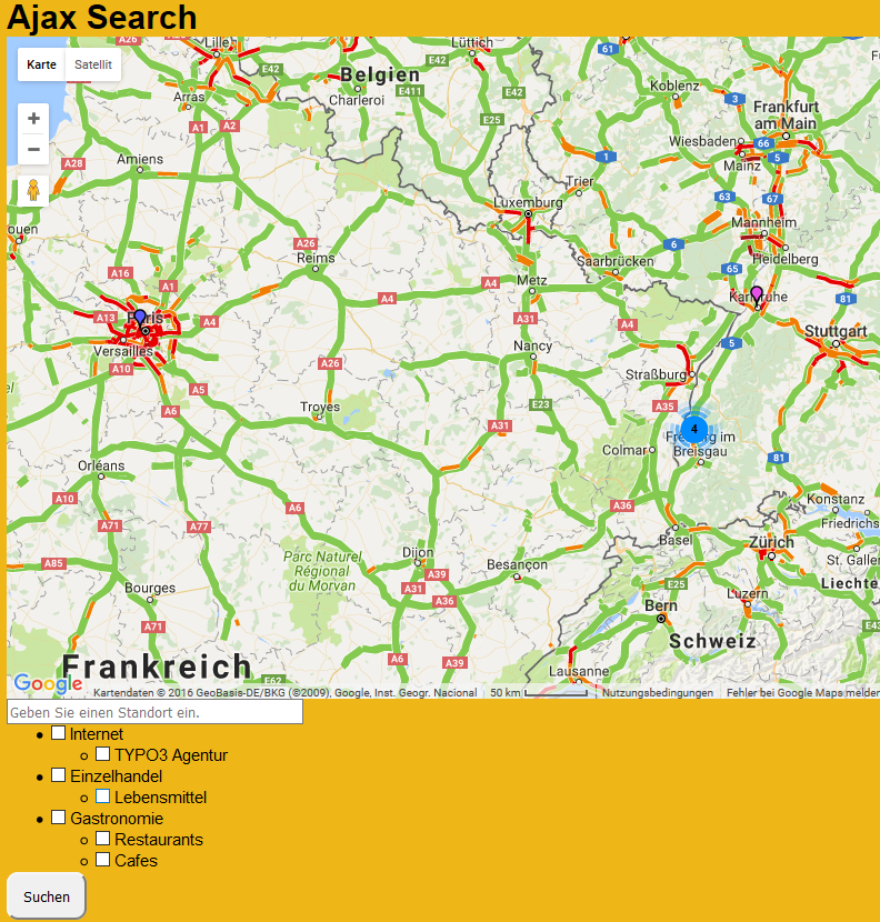 Ajax Search Result