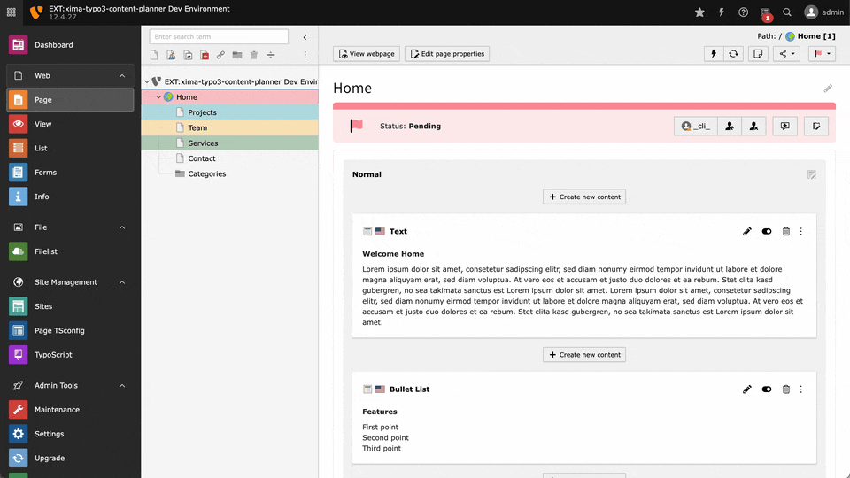 Screencast of comments