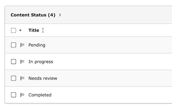 Default Status Records