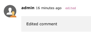 Edited comment