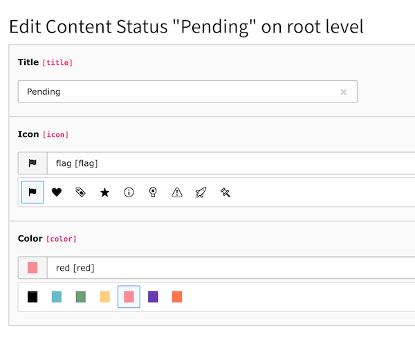 Edit Status Record