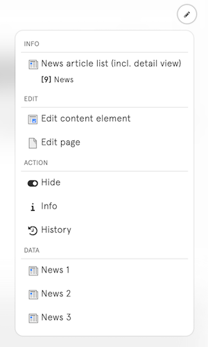 Frontend Edit Extended Data Entries