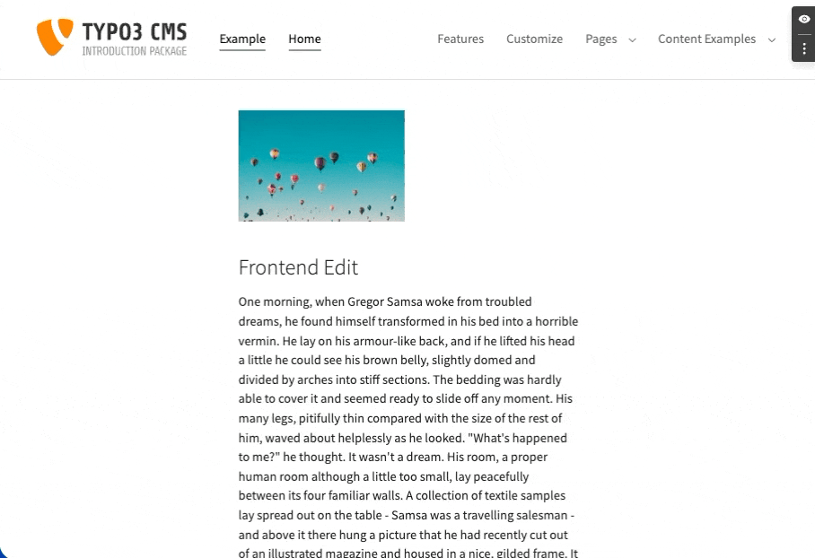 Frontend Edit Screencast