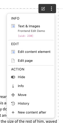 Edit Menu
