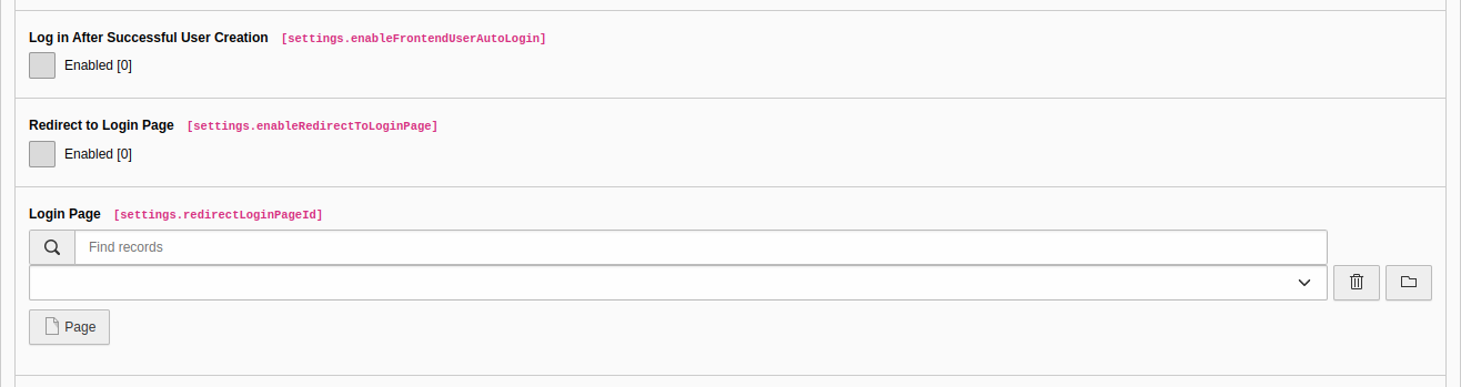 General Tab in the TYPO3 backend