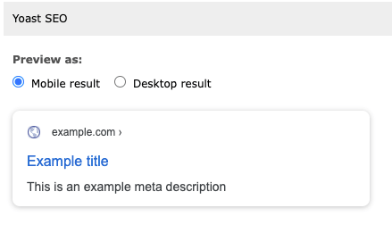 Snippetpreview within the Page module