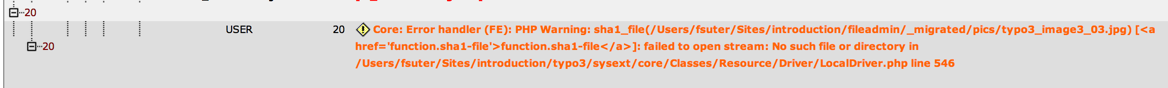 PHP warning in the admin panel