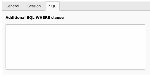 The additional SQL field