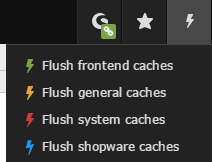 flush shopware caches