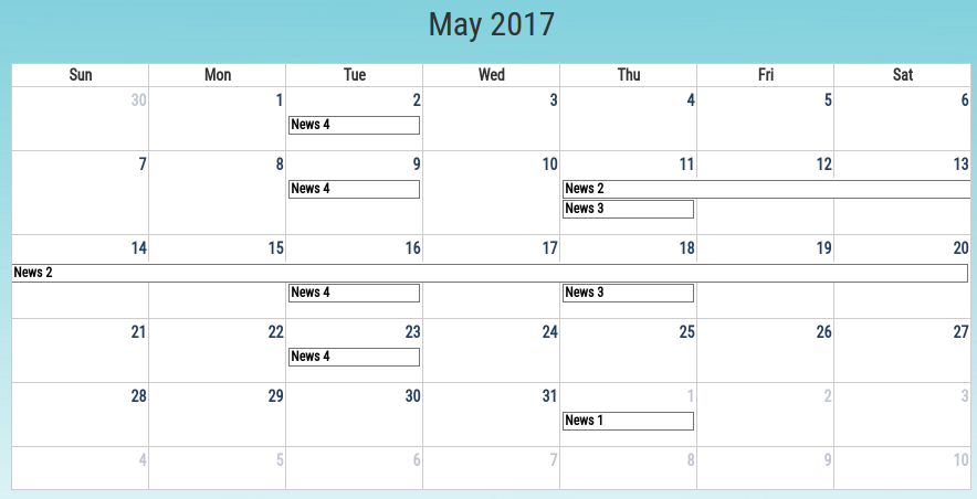 Calender View